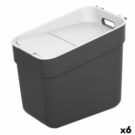 Poubelle Curver Gris Plastique 20 L (6 Unités)