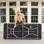 Table Piable Lifetime Noir 183 x 73 x 76 cm