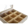 Boîte pour infusions DKD Home Decor Verre MDF (24 x 24 x 6,5 cm)