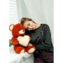 Oso de Peluche GO GIFT FRANK 50 BR Marrón Felpa Corazón 50 cm