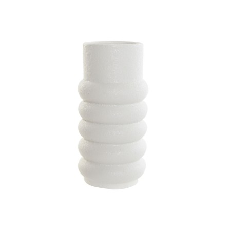 Vase DKD Home Decor Céramique Blanc (10 x 10 x 20 cm)