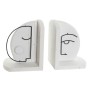porte-livre DKD Home Decor Visage 2 Pièces Bois MDF (11 x 10 x 15 cm)