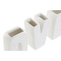 Vase DKD Home Decor Vase Céramique Blanc (4,8 x 3,8 x 8,5 cm)