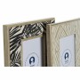 Cadre photo DKD Home Decor Noir Beige Tropical Bois MDF (19 x 1,5 x 24 cm) (2 Unités)