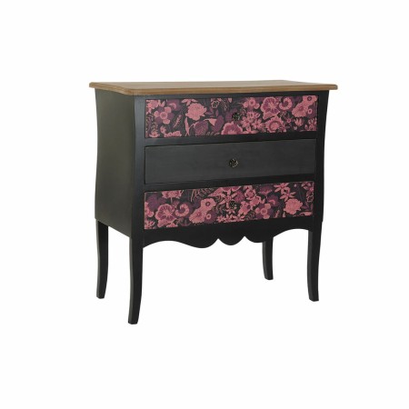 Buffet DKD Home Decor Noir Rose Marron MDF (76 x 39 x 75,5 cm)