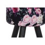 Repose-pied DKD Home Decor Noir Rose Polyester MDF (30 x 30 x 38 cm)