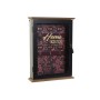 Armoire à clés DKD Home Decor Verre Noir Rose MDF (22 x 6 x 30 cm)