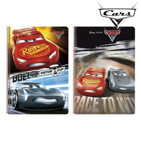 Cahier à Spirale Cars 21,5 x 31 x 1 cm