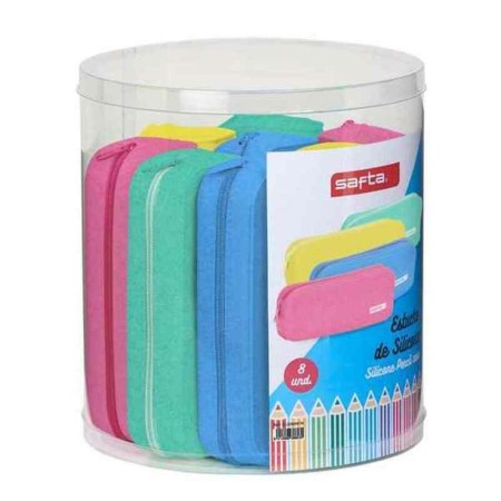 Fourre-tout Safta Glitter Bleu Carré