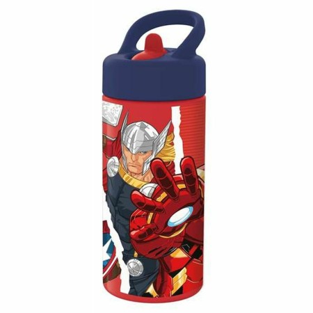 Bouteille d'eau The Avengers Infinity Noir Rouge 410 ml Plastique