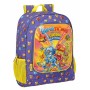 Mochila Escolar SuperThings Guardians Of Kazoom Amarillo Morada 32 x 42 x 14 cm