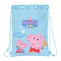 Bolsa Mochila con Cuerdas Peppa Pig Azul claro 26 x 34 x 1 cm