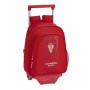 Cartable à roulettes 705 Real Sporting de Gijon Rouge 27 x 33 x 10 cm