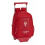Cartable à roulettes 705 Real Sporting de Gijon Rouge 27 x 33 x 10 cm