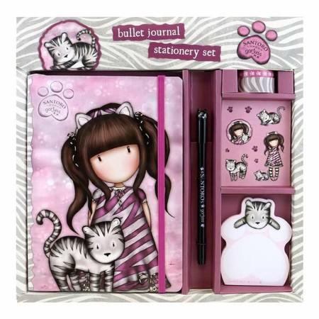Ensemble de Papeterie Safta Gris Rose
