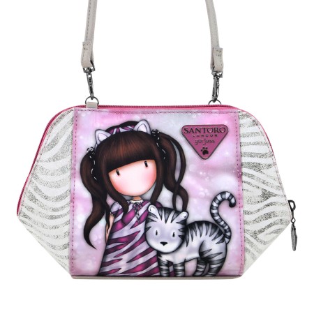 Sac à Bandoulière Gorjuss Ruby Wild Gris 26 x 15,5 x 9,5 cm