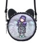 Sac à Bandoulière Gorjuss Smitten Kitten Blanc Noir 13,5 x 5,5 x 13,5 cm