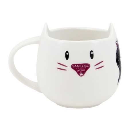 Tasse avec sous-tasse Gorjuss Ruby Wild Gris Polyuréthane