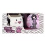 Taza con Plato Gorjuss Ruby Wild Gris Poliuretano