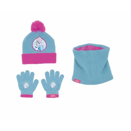 Gorro, Guantes y Braga de Cuello Frozen Memories Azul Blanco 48-51 cm