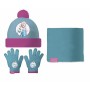Bonnet, Gants et Echarpe Frozen Memories Bleu Blanc 48-51 cm