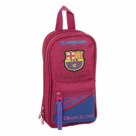 Plumier sac à dos F.C. Barcelona Bleu Bordeaux 12 x 23 x 5 cm 33 Pièces