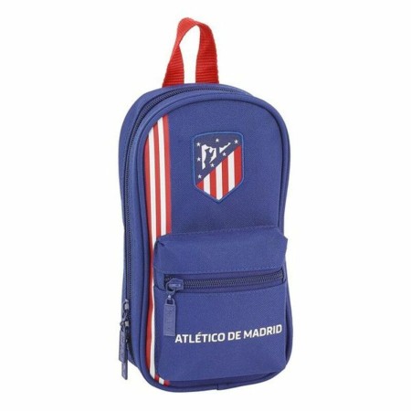 Plumier Mochila Atlético Madrid Azul marino 12 x 23 x 5 cm