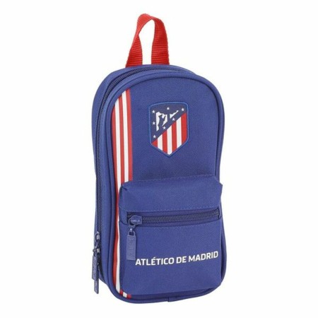 Plumier sac à dos Atlético Madrid Blue marine 12 x 23 x 5 cm
