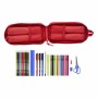 Plumier Mochila Sevilla Fútbol Club Rojo 12 x 23 x 5 cm 33 Piezas