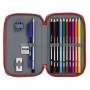 Plumier Doble Real Sporting de Gijón Rojo 12,5 x 19,5 x 4 cm