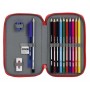 Plumier Doble Real Sporting de Gijón Rojo 12,5 x 19,5 x 4 cm