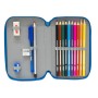 Plumier double R. C. Deportivo de La Coruña Bleu Blanc 12,5 x 19,5 x 4 cm