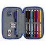 Plumier double Real Zaragoza Bleu Bleu clair 12,5 x 19,5 x 4 cm