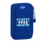 Plumier double Real Zaragoza Bleu Bleu clair 12,5 x 19,5 x 4 cm