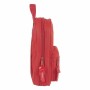 Plumier sac à dos Sevilla Fútbol Club Rouge 12 x 23 x 5 cm 33 Pièces
