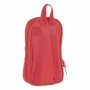 Plumier sac à dos Sevilla Fútbol Club Rouge 12 x 23 x 5 cm 33 Pièces
