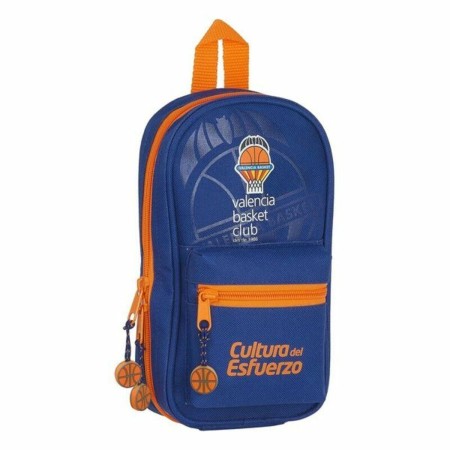 Plumier sac à dos Safta Bleu Orange 12 x 23 x 5 cm