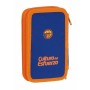 Plumier Doble Valencia Basket M854 Azul Naranja 12,5 x 19,5 x 4 cm