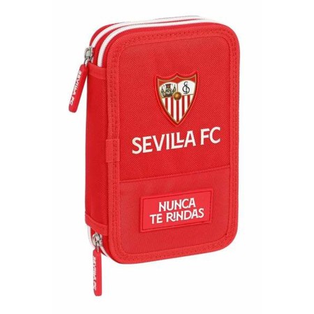 Plumier double Sevilla Fútbol Club Rouge 12,5 x 19,5 x 4 cm