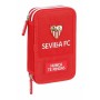 Plumier Doble Sevilla Fútbol Club Rojo 12,5 x 19,5 x 4 cm