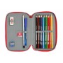 Plumier Doble Sevilla Fútbol Club Rojo 12,5 x 19,5 x 4 cm