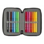 Plumier double Paul Frank Campers Noir 12,5 x 19,5 x 4 cm