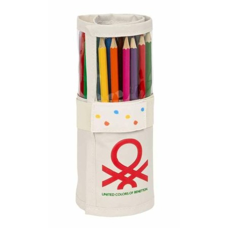 Plumier Benetton Topitos Blanco Natural 20 x 7 cm Topos