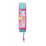 Plumier double The Bellies Blanc Violet Turquoise 12,5 x 19,5 x 4 cm