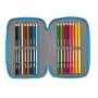 Pochette à crayons triple SuperThings Rescue Force Bleu 12,5 x 19,5 x 5,5 cm