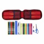 Plumier sac à dos RFEF Rouge 12 x 23 x 5 cm 33 Pièces