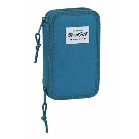 Plumier double BlackFit8 Egeo Bleu
