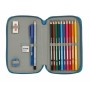 Plumier double BlackFit8 Egeo Bleu