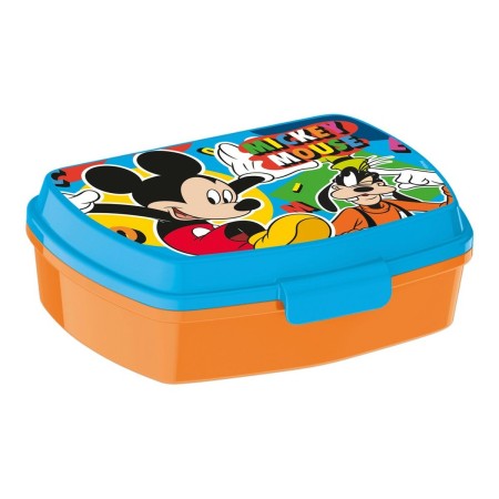 Boîte à Sandwich Mickey Mouse Happy Smiles Bleu Rouge 17 x 5,6 x 13,3 cm