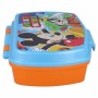 Fiambrera para Sandwich Mickey Mouse Happy Smiles Azul Rojo 17 x 5,6 x 13,3 cm